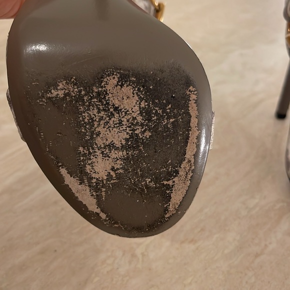 Gucci Faux Python Sandals/Heels Size 36 1/2 - Picture 9 of 12